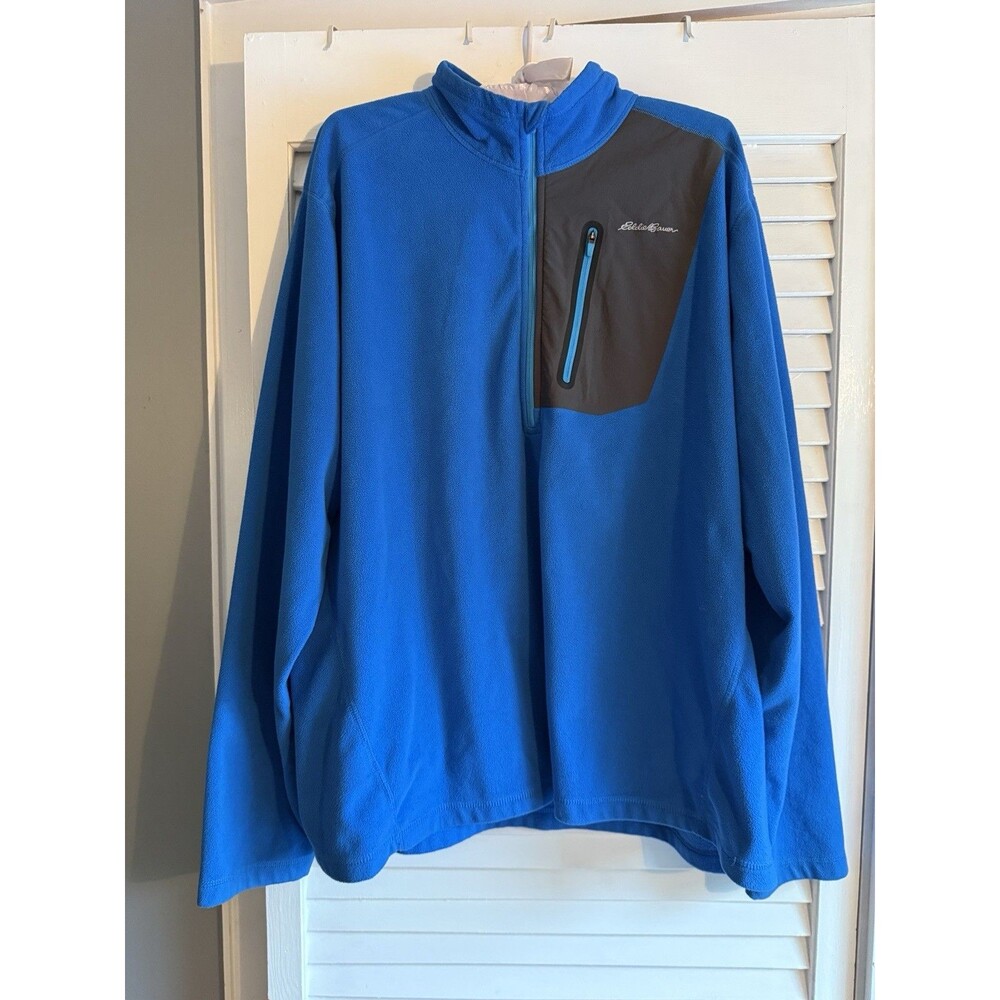 Eddie Bauer First Ascent Polartec Fleece 1/4 Zip Pullover Shirt Men’s XXL